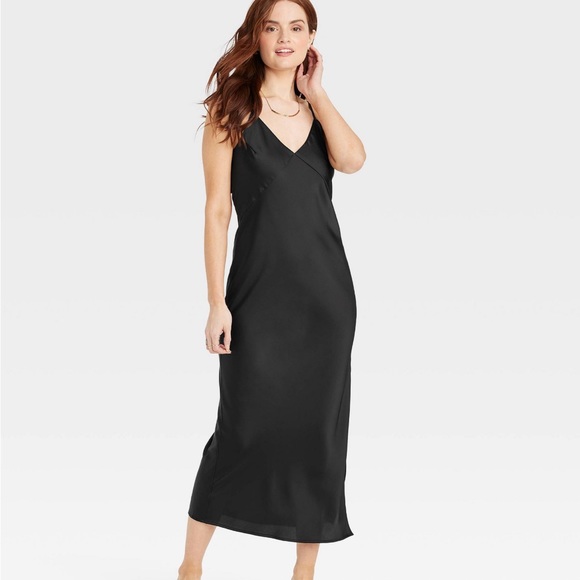 Target A New Day Black Slip Dress XL NWT - Picture 3 of 3